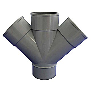Tecnoagua Derivación PVC doble M-H (110 mm, 45 °)