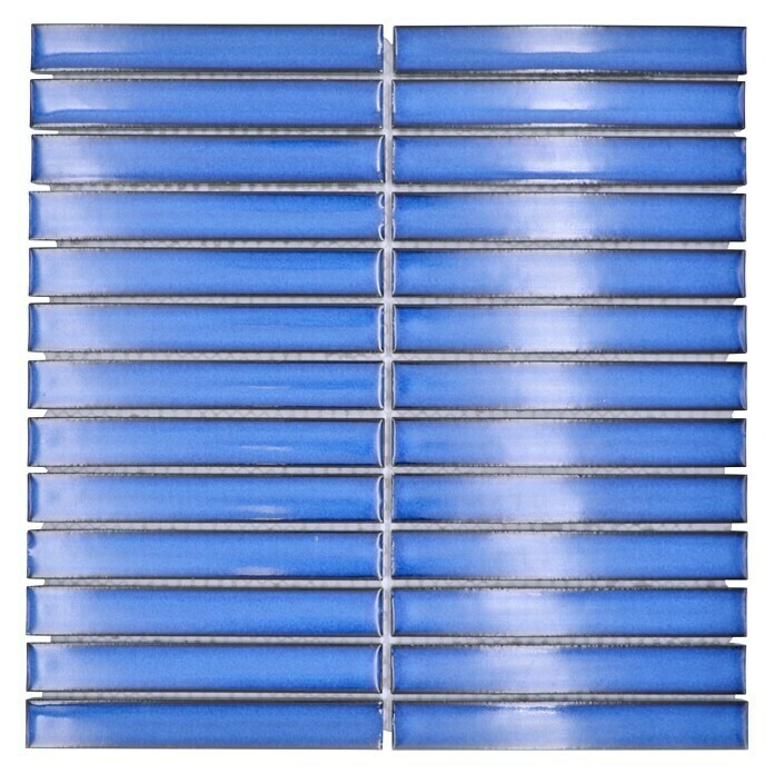 Mozaik pločica Stäbchen CG CS 46  (29,6 x 29,9 cm, Plave boje, Sjaj) | BAUHAUS