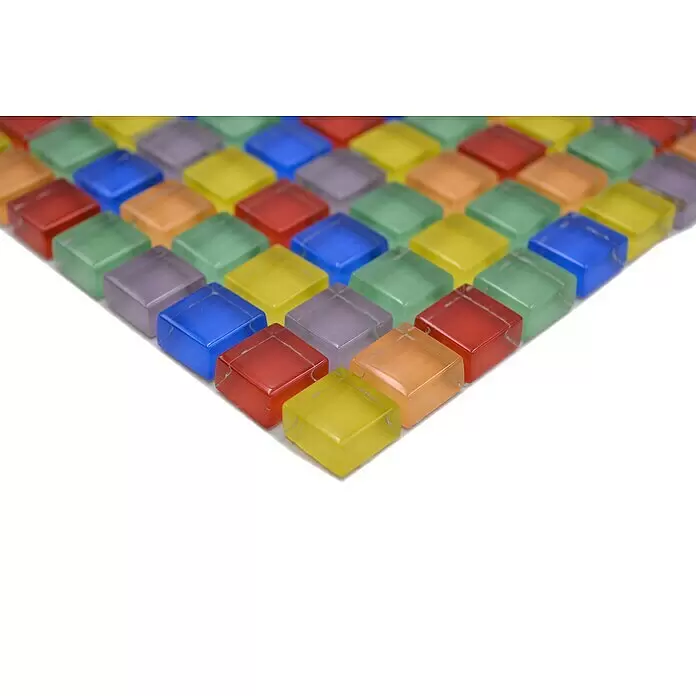 Mosaikfliese Quadrat Crystal XCM 8SE1501 - 30 x 30 cm, Bunt, Glänzend - Detailaufnahme