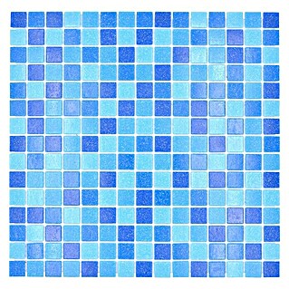 Mozaïektegel vierkant glas Mix GM A 335P (32,7 x 30,5 cm, Mix blauw, Glanzend)