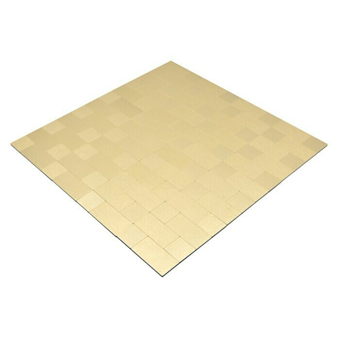 Selbstklebemosaik SAM 4GO87 (30,5 x 30,5 cm, Aluminium, Gold) | BAUHAUS