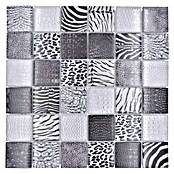 Mosaikfliese Crystal Wildlife XCM WL28 (29,8 x 29,8 cm, Grau/Schwarz, Glänzend) | BAUHAUS