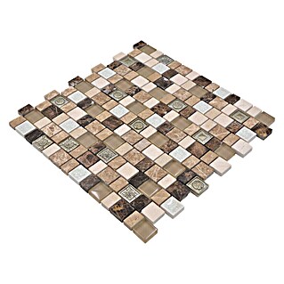 Mozaik pločica Crystal Mix XNM DF2 (29,8 x 30,4 cm, Bež-smeđe boje, Sjaj)