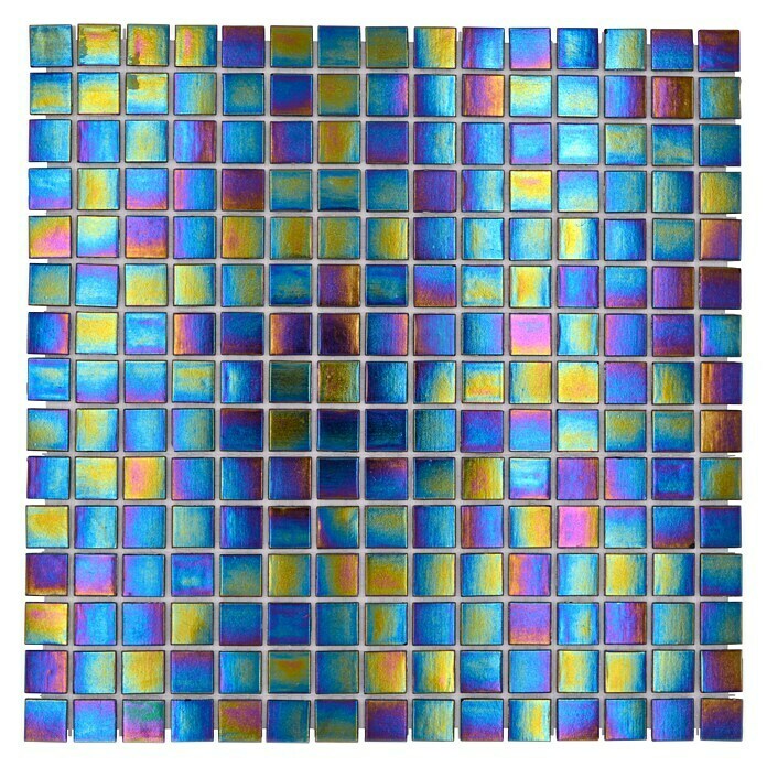 Mosaikfliese Quadrat Crystal GM IR 26830,5 x 30,5 cm, Iridiumschwarz, Glänzend View From Above