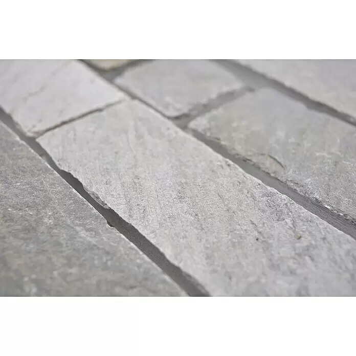 Mosaikfliese Brick Splitface XMS 548N - 30,5 x 30,5 cm, Beige, Matt - Detailaufnahme