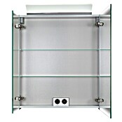 Riva LED-Spiegelschrank Reflex (B x H: 70 x 80 cm, Mit Beleuchtung, Spanplatte, Farblos)