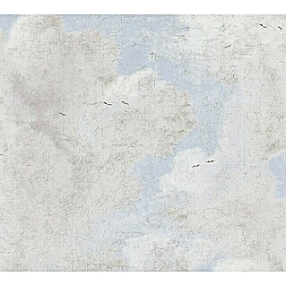 AS Creation History of Arts Vliestapete Wolkenhimmel (Grau/Blau, Grafisch, 10,05 x 0,53 m)