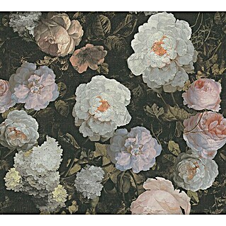 AS Creation History of Arts Vliestapete Blumen (Rosa/Weiß/Grün, Floral, 10,05 x 0,53 m)
