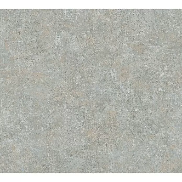 A.S. Création History of Arts Vliestapete - Grau/Blau, Uni, 10,05 x 0,53 m - Detailaufnahme