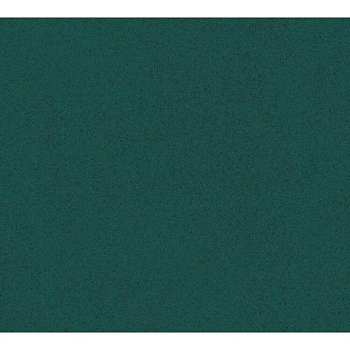 A.S. Création New Elegance Vliestapete - Dunkelgrün, Uni, 10,05 x 0,53 m - Feiner, dunkelgrüner Textilstoff mit dezenter Struktur für vielseitige Anwendungen.