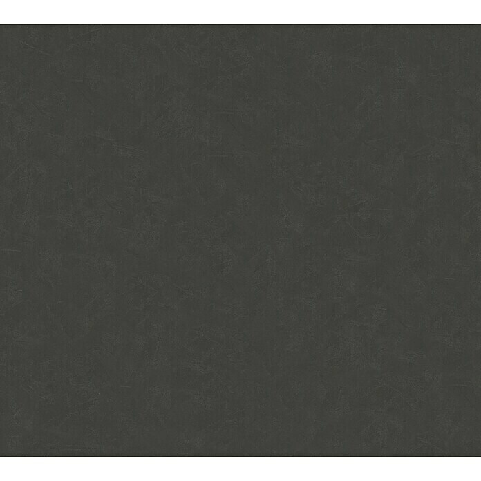 A.S. Création New Life Vliestapete mit leichter Schattierung (Schwarz, Uni, 10,05 x 0,53 m) | BAUHAUS