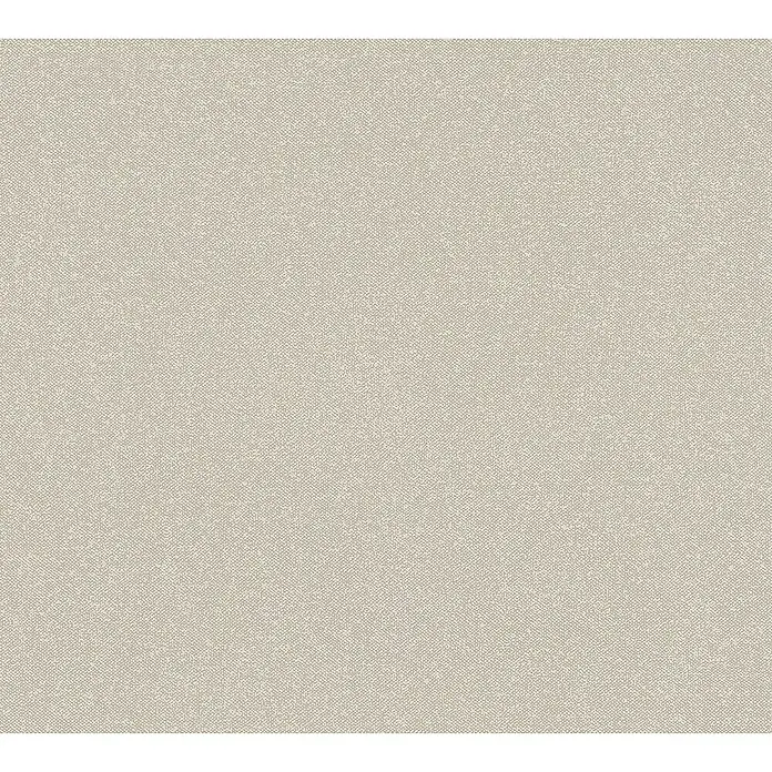 A.S. Création New Elegance Vliestapete - Beige, Uni, 10,05 x 0,53 m - Elegantes, sandfarbenes Textil mit subtiler Webstruktur, ideal für stilvolle Möbelbezüge oder Vorhänge. Das dezente Muster sorgt für Wärme.