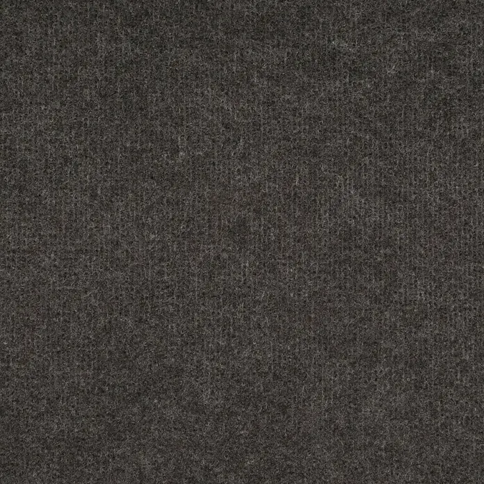 Nadelfilz Meterware Zypern - Breite: 400 cm, 100 % Polypropylen, Anthrazit - Nahaufnahme eines dunklen, melierten Filzstoffes, ideal für Textilprojekte und Polsterarbeiten.