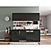 Respekta Cocina (195 cm, Con placa de dos fuegos, Gris)