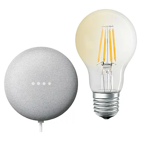 Google Nest  Starter-Set Ledvance Smart+ BT Leuchtmittel