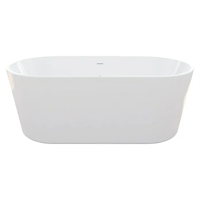 Camargue Bañera independiente Bali - L x An: 170 x 80 cm, Acrílico sanitario, Blanco - Bañera blanca exenta con forma ovalada. Ideal para baños modernos con un diseño minimalista y una experiencia de baño confortable.
