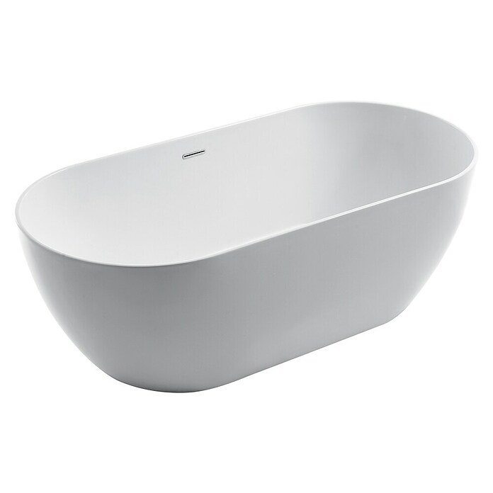 Camargue Freistehende Badewanne Trento (L x B: 170 x 80 cm, Sanitäracryl, Weiß) | BAUHAUS