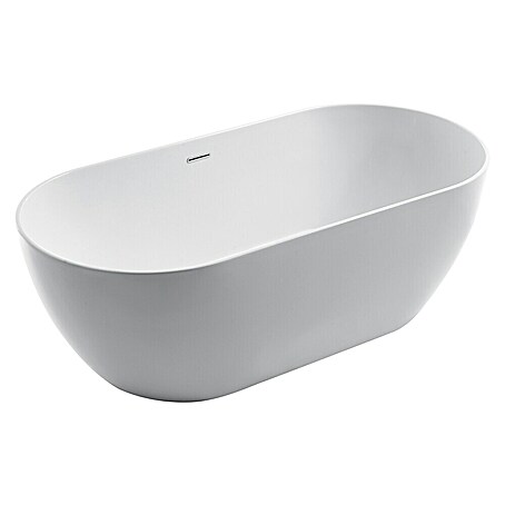 Camargue Freistehende Badewanne Trento (L x B: 150 x 75 cm, Sanitäracryl, Weiß)