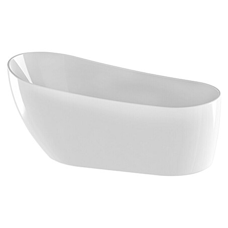 Camargue Freistehende Badewanne Dalia (L x B: 180 x 80 cm, Sanitäracryl, Weiß)