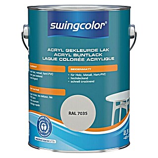 swingcolor Acryllak RAL 7035 Lichtgrijs (Lichtgrijs, 2,5 l, Zijdemat)