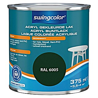 swingcolor Acryllak RAL 6005 Mosgroen (Mosgroen, 375 ml, Zijdemat)