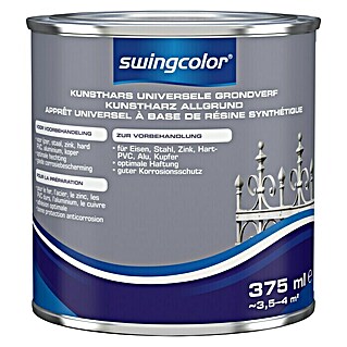 swingcolor Grondverf Universeel Kunsthars Wit (Wit, 375 ml, Zijdemat)