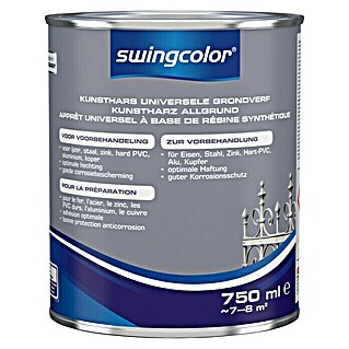 swingcolor Grondverf Universeel Kunsthars Wit (Wit, 750 ml, Zijdemat)