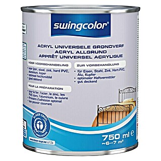 swingcolor Grondverf Universeel Acryl (Wit, 750 ml, Mat)