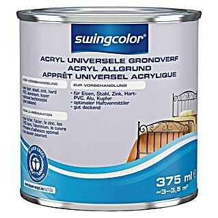 swingcolor Grondverf Universeel Acryl (Grijs, 375 ml, Mat)