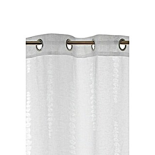 Visillo para ventana Grace Fil Coupe (An x Al: 140 x 250 cm, 100% poliéster, Blanco)