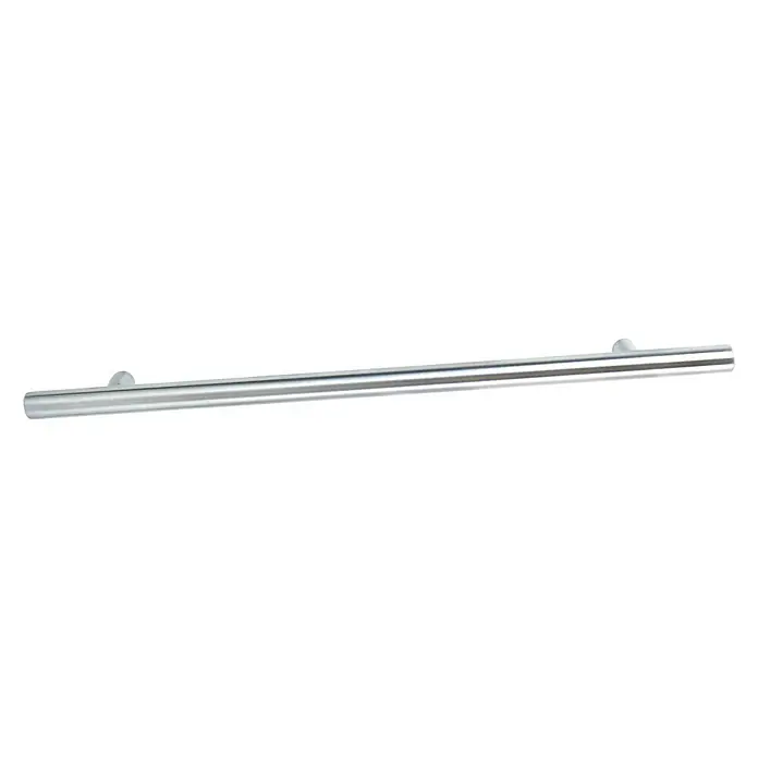 Tirador para muebles - Largo: 96 mm, Acero inoxidable - Elegante barra de toalla plateada para guardar las toallas del baño con estilo. Práctica y decorativa.