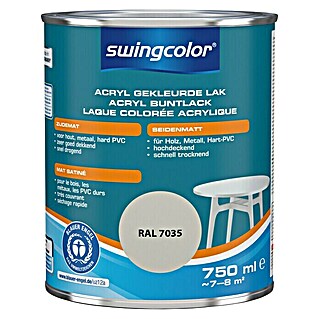 swingcolor Acryllak RAL 7035 Lichtgrijs (750 ml, Zijdemat)