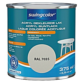 swingcolor Acryllak RAL 7035 Lichtgrijs (Lichtgrijs, 375 ml, Zijdemat)