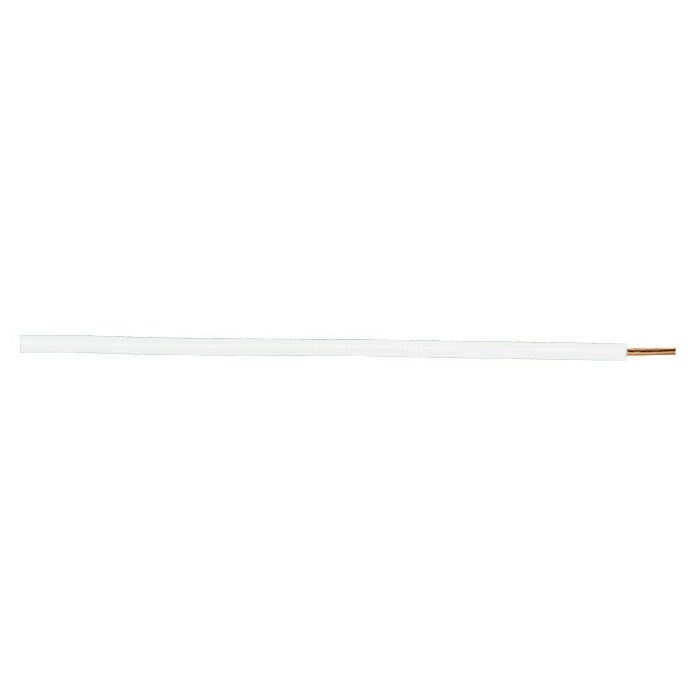 Aderleitung (Kabeltyp: H07V-U, Kabellänge: 100 m, Weiß)