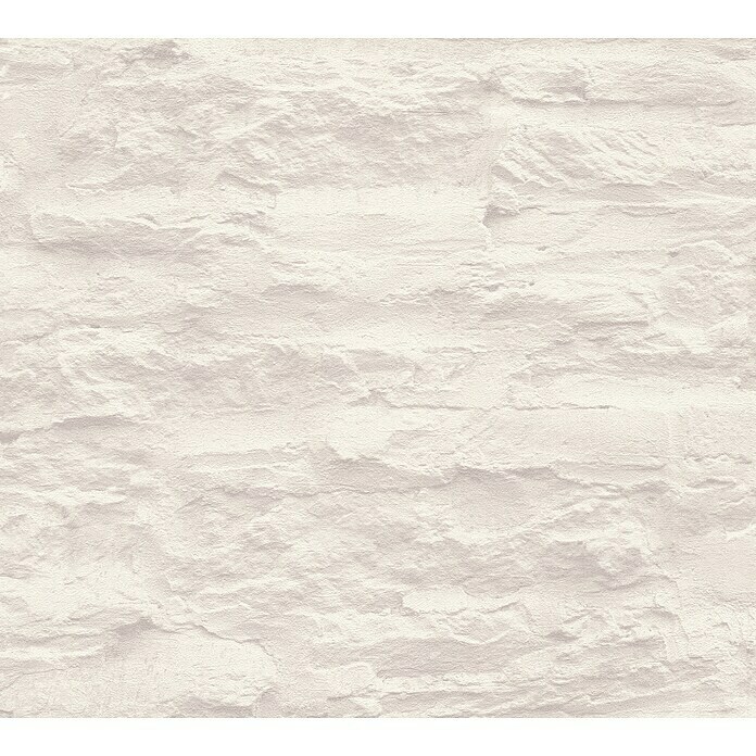A.S. Création Elements Vliestapete (Creme/Weiß, Steinoptik, 10,05 x 0,53 m) | BAUHAUS