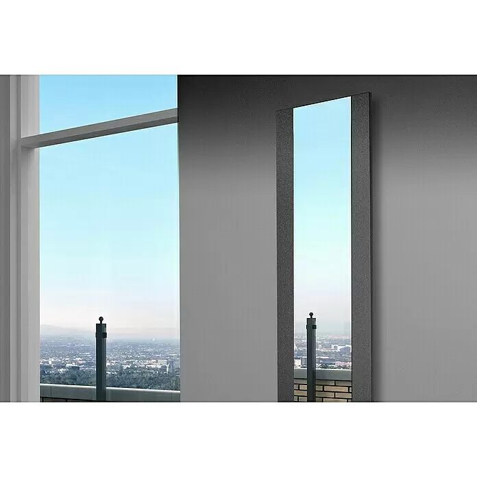 Szagato Designheizkörper Singapur - B x H: 470 x 1.800 mm, Moonstone-Grau, Ohne Handtuchhalter - Stimmungsaufnahme