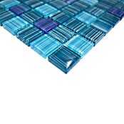 Mozaik pločica Quadrat Crystal XCM 8285  (32,7 x 30,2 cm, Plave boje, Sjaj) | BAUHAUS