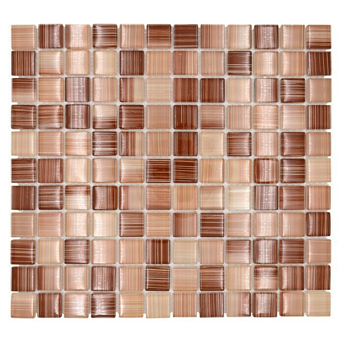 Mozaik pločica Quadrat Crystal XCM 8290  (32,7 x 30,2 cm, Bež boje, Sjaj) | BAUHAUS