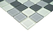 Mozaik pločica Quadrat Crystal Mix CM 4125  (32,7 x 30,2 cm, Sive boje, Sjaj) | BAUHAUS