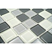 Mozaik pločica Quadrat Crystal Mix CM 4125  (32,7 x 30,2 cm, Sive boje, Sjaj) | BAUHAUS