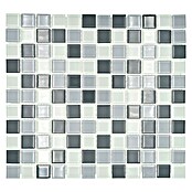 Mozaik pločica Quadrat Crystal Mix CM 4125  (32,7 x 30,2 cm, Sive boje, Sjaj) | BAUHAUS