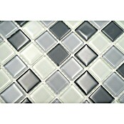 Mozaik pločica Quadrat Crystal Mix CM 4125  (32,7 x 30,2 cm, Sive boje, Sjaj) | BAUHAUS