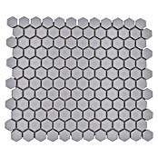 Mosaikfliese Hexagon Uni HX 055 (26 x 30 cm, Weiß, Matt)