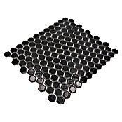 Mozaik pločica Hexagon Uni HX 060  (26 x 30 cm, Crne boje, Sjaj) | BAUHAUS