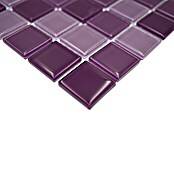 Mozaik pločica Quadrat Crystal Mix CM 4888  (32,7 x 30,2 cm, Lila, Sjaj) | BAUHAUS