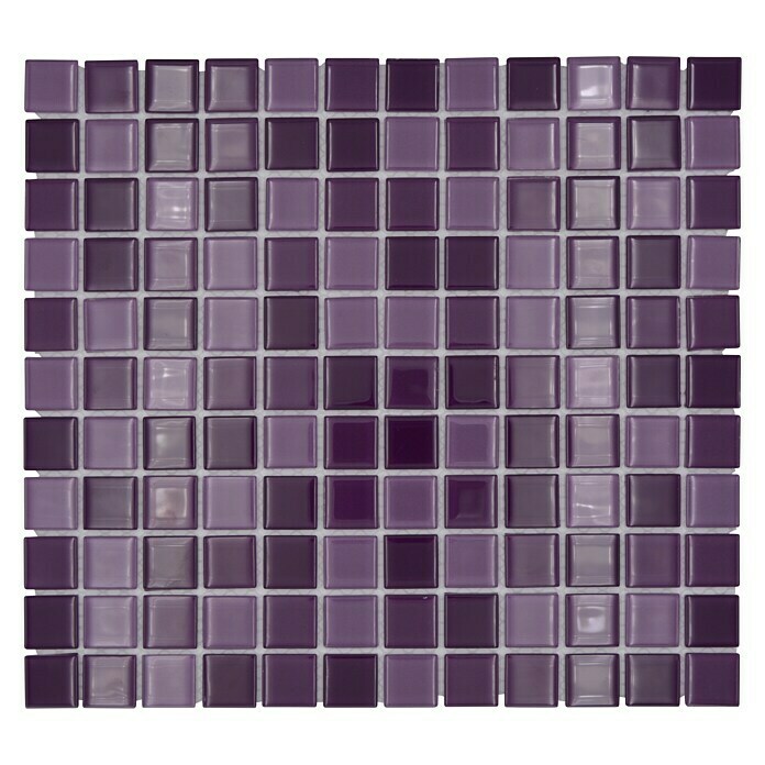 Mozaik pločica Quadrat Crystal Mix CM 4888  (32,7 x 30,2 cm, Lila, Sjaj) | BAUHAUS