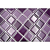 Mozaik pločica Quadrat Crystal Mix CM 4888  (32,7 x 30,2 cm, Lila, Sjaj) | BAUHAUS