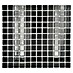 Mosaikfliese Quadrat Crystal Uni CM 4050 
