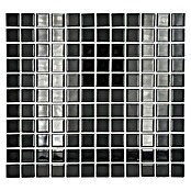 Mosaikfliese Quadrat Crystal Uni CM 4050 (32,7 x 30,2 cm, Schwarz, Glänzend)