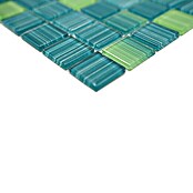Mozaik pločica Quadrat Crystal CM 4250  (32,7 x 30,2 cm, Zelene boje, Sjaj) | BAUHAUS